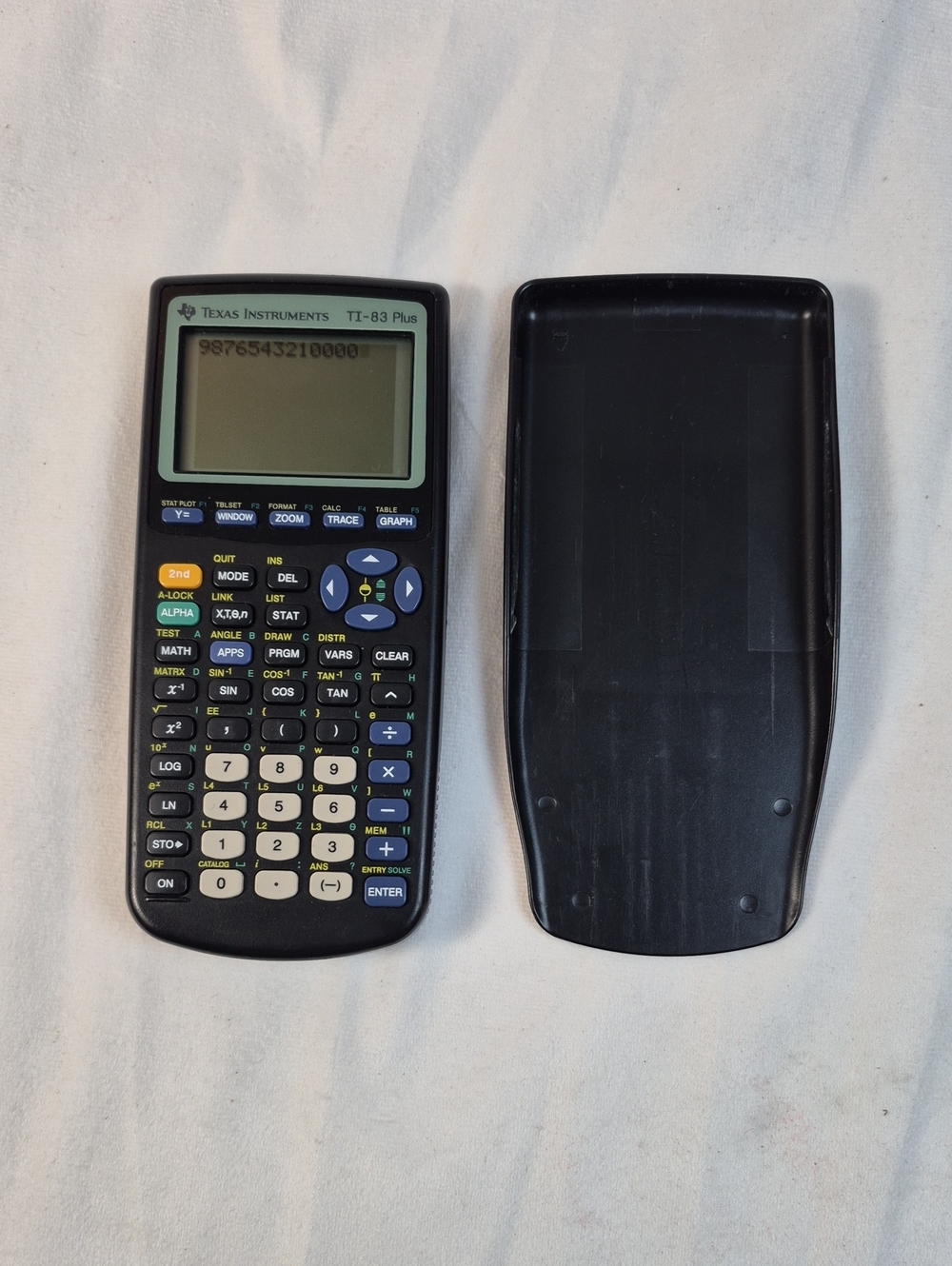 Texas Instruments TI-83 Plus Graphing Calculator with Case - Black